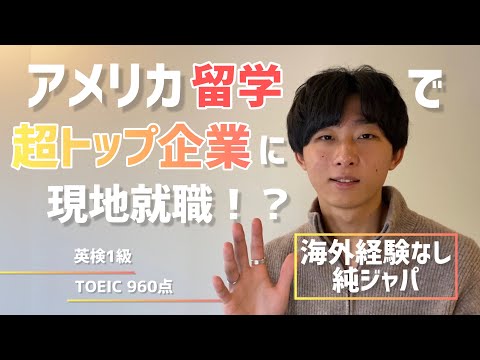 【海外経験なし】純ジャパがアメリカでBig4に現地就職するまで