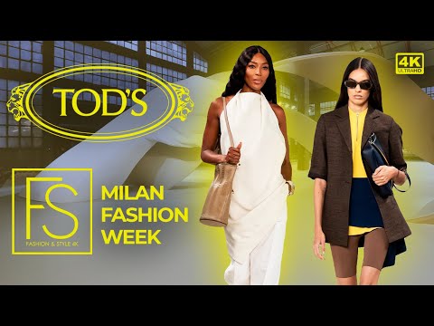 TOD’S Spring/Summer 2025 MILAN FASHION WEEK Naomi Campbell, Mona Tougaard 4K FULL SHOW