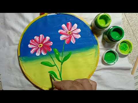 fabric painting on pillow cover/fabric painting/fabric painting on clothes/easy fabric design