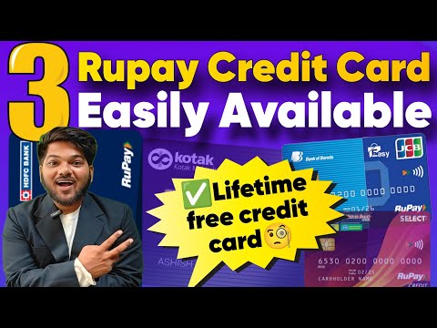 3 best lifetime free credit cards with 100% Approval ? |✓ Lifetime UPI Rupay Credit Card | Apply Now