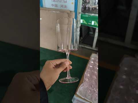 Spray pink color wine glasses for weding planner and event planner #chinafactory #wholeseller #gift