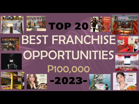 2023 TOP 20 FRANCHISE  100,000 Franchise Fee.