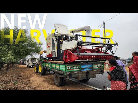 New Harvester Delivery | GAM Harvester | Paddy harvesting with Combine Harvester