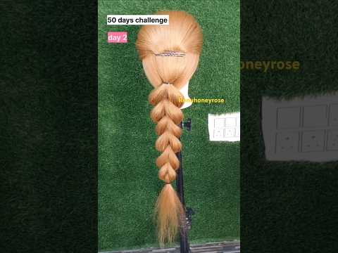 50 Days Challenge /Day 2/#renuhoneyrose #hairstylechallange #hairstyle #hairdo #makeupartist