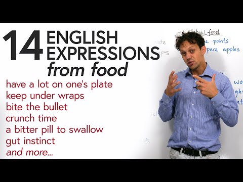 14 ENGLISH IDIOMS & EXPRESSIONS from food