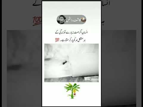 انسان اگر ہمت نہ ہارے تو || Urdu shayari || shayari status || Kashif editor4 #subscribe channel