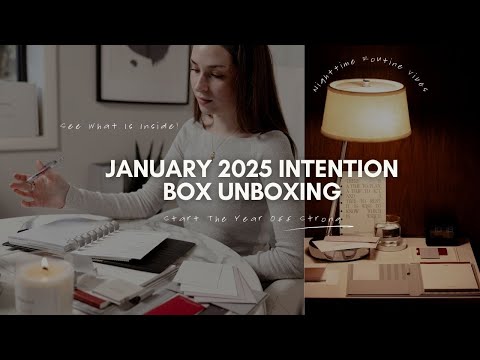 January Intention Box Unboxing: Step Into a Luxurious Nighttime Routine | Cloth & Paper