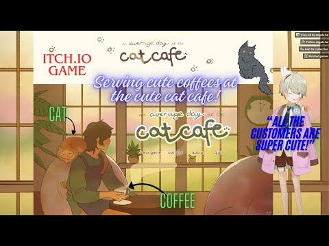 Serving cute coffee to cute cats at the cute cat cafe! | An average day at the cat cafe