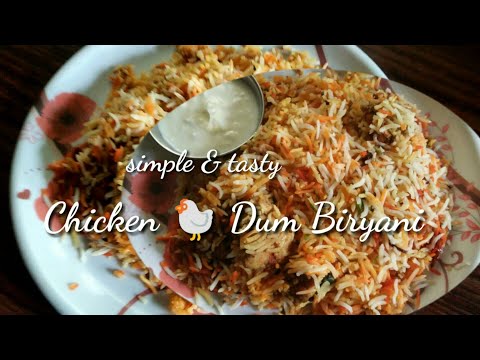 Restaurant Style // Chicken 🐔 Dum Biryani //Simple & 😋 Tasty // Beginner's Recipes