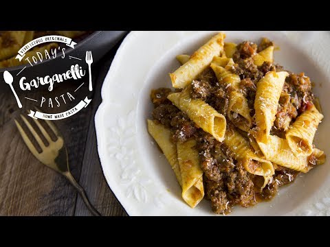 ガルガネッリのミートソースパスタ：How to make Garganelli｜Home made Pasta