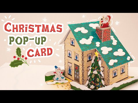 Christmas Pop-Up Paper Card 🎅 (diy canon papercraft)