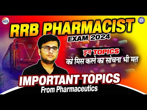 Pharmaceutics Important Topics For RRB Pharmacist Exams | #rrbpharmacist #pharmacyassistant