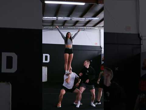 He still has his strong arm 💪#cheer #stunt #shorts