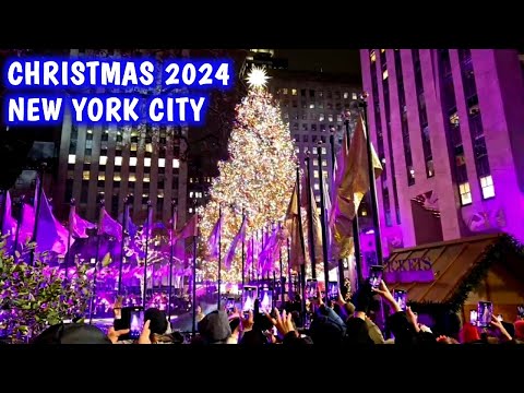 🎄 LIVE NYC Christmas 2024 Trees and Decorations ✨️ Holidays 2024 New York City 🎉