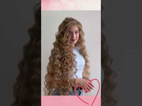 How to do curls for long natural hair. Very long hair curls tutorial