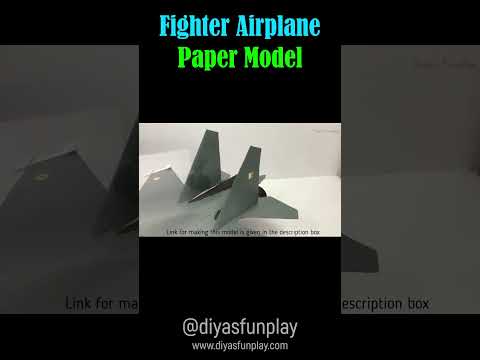 paper airplane model - #shorts - #diyasfunplay