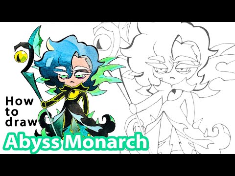 How to draw Abyss Monarch from Cookie Run Ovenbreak