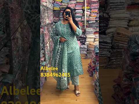 💯% Pure Cotton Straight Kurti Pant Dupatta, size:-38-46 #viral #albelee #shorts #youtubeshorts