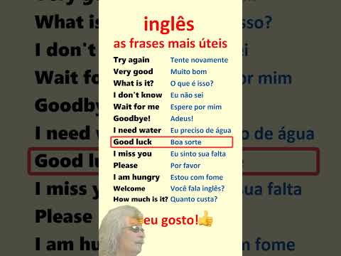 Inglês. Aprenda frases mais úteis em inglês para principiantes!