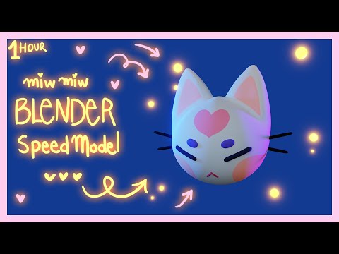 1 hour Blender SPEEDMODEL | 3D modelling | Blender 3.0