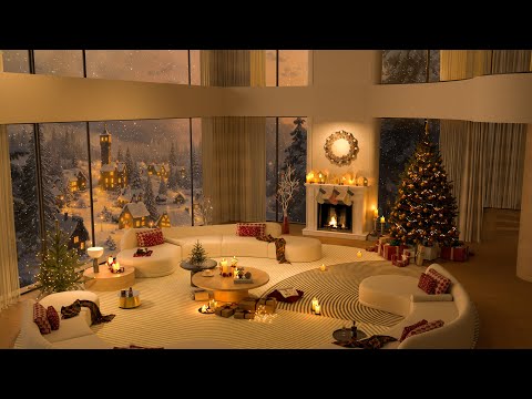 Luxury Christmas Jazz 2025 Vibes 🎄 | Cozy Living Room Ambience with Relaxing Jazz | Sleep & Work