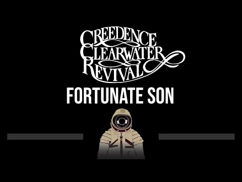 Creedence Clearwater Revival • Fortunate Son (CC) (Upgraded Video) 🎤 [Karaoke] [Instrumental Lyrics]