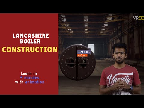 Construction of Lancashire Boiler in 3D | Elements of Mechanical Engineering | VROOK