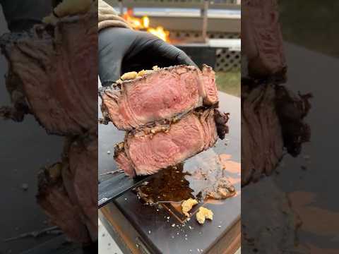 Coffee Crusted Steak with Cookie-Infused Butter #ad | Over The Fire Cooking by Derek Wolf