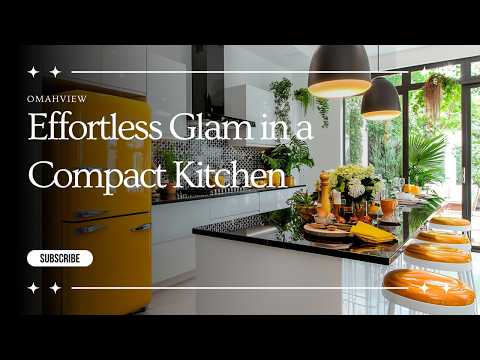 Effortless Glam in a Compact Kitchen