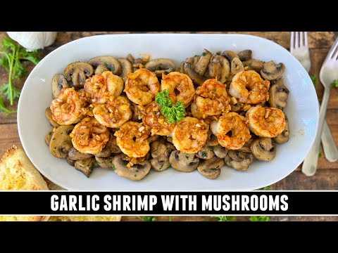 Garlic Shrimp with Mushrooms | CRAZY Delicious ONE-PAN Tapas Recipe