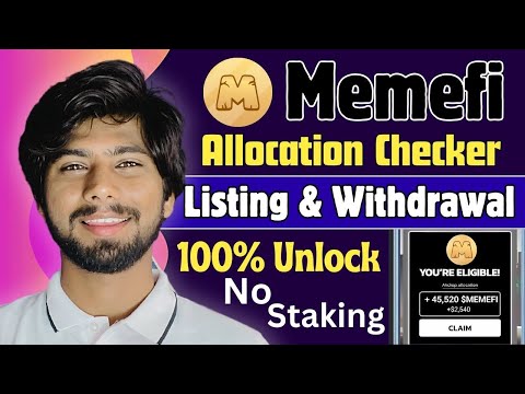 Memefi Airdrop Allocation Checker | Today memefi airdrop Update, memefi airdrop Withdrawal Vesting