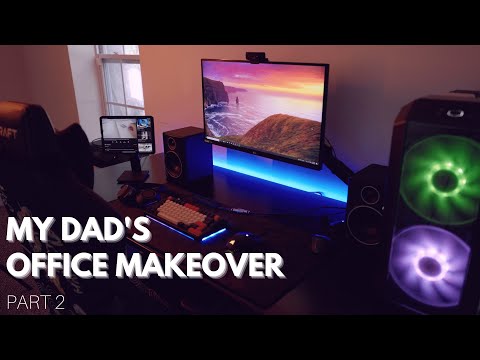 MY DAD'S OFFICE MAKEOVER (DXRacer Craft, Pitaka MagEZ, Vont LED Strip) - Part 2