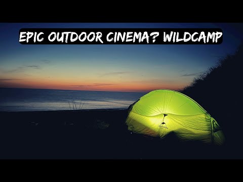 Isle of Man  WILD CAMPING • Offgrid outdoor Cinema // Kirk Michael beach