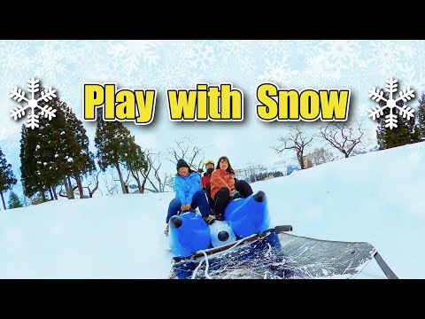 【VR】Play with Snow in Niigata, Japan