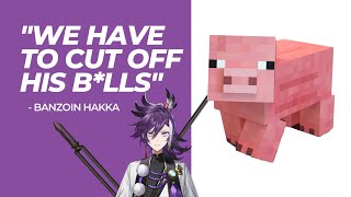 Banzoin Hakka finds a pig; makes dinner plans. [HOLOSTARS EN]