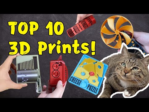 Top 10 3D Prints of 2021: Amazing Designs!🤩