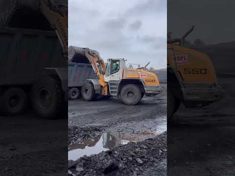 LIEBHERR 550 AND LIUGONG 856 HE COAL MINING WORKING VIDEO #liebherr #liugong #video #coalmining #bs4