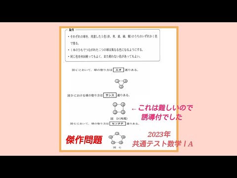 2023年共通テスト数学ⅠA 「最後に典型的な間違いについての【補足説明付き】」