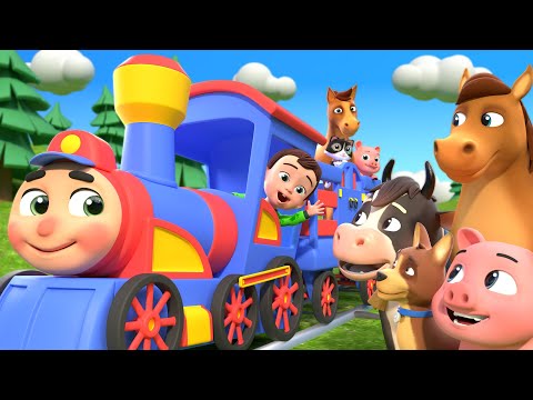 🔴Animal Nursery Rhymes by Lalafun 🐑 🚌 Wheels on the Bus, Rain Rain Go Away & Other Kids Songs