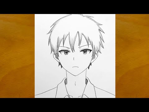 How to draw an anime boy face || Anime boy drawing tutorial || Easy drawing for beginners