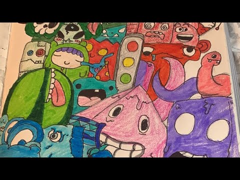 ASMR COLORING #trending #doodles #asmr #drawing #sketching #fyp