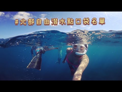 自由潜水 抓住夏天的尾巴 北部自由潜水口袋名單 龍洞&潮境&豆腐岬｜竹倫vlog