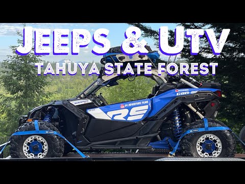 Off Road in Tahuya State Forest with Jeeps & Can-Am Maverick X3 RS!🌲