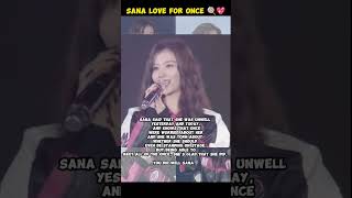 SANA LOVE FOR ONCE FUKUOKA DAY2 #minatozakisana #sana #twice #twicesana #getwellsoonsana