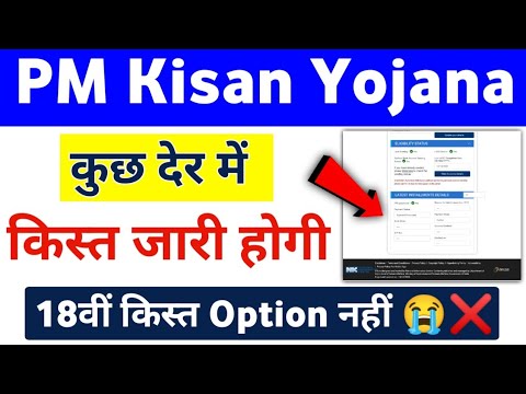 PM Kisan Yojana 18th Installment Option Not Showing | PM Kisan 18th Installment Payment Check ||