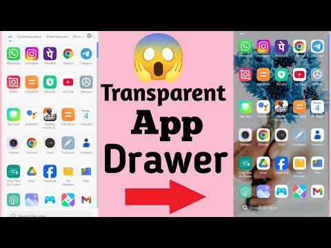 Transparent app drawer | App Drawer Transparent kaise kare | How to app drawer transparent