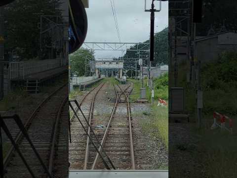 神城駅に到着 #電車 #神城駅 #鉄道 #長野県 #たびその #train #白馬村 #星条旗のピエロ #信州 #中部地方