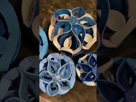 Beautiful creation fantasy color of blue #handmade #satisfying #viral #trend #ytshorts #shorts