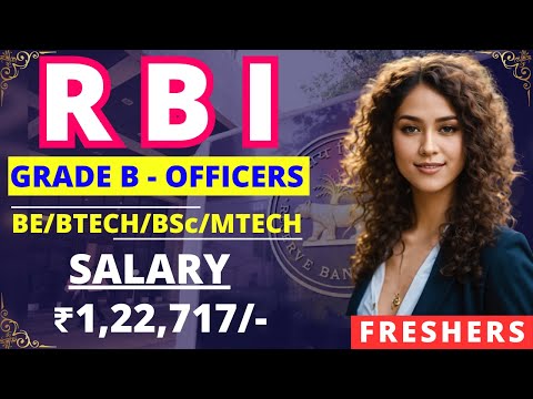 RBI RECRUITMENT 2024 || GRADE B OFFICER || 94 POSTS || BTECH/MTECH || ₹ 1,22,717 || FRESHERS