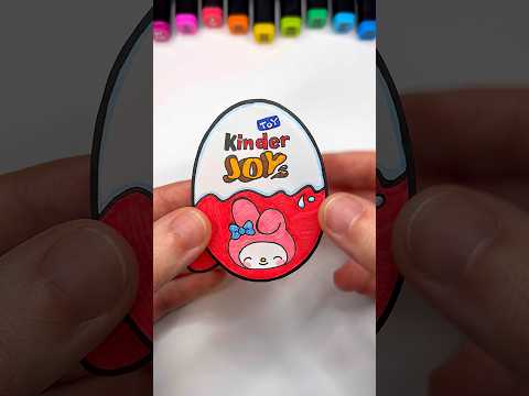 DIY My Melody Kinder Joy with Paper | Paper Craft Ideas #shorts #papercraft